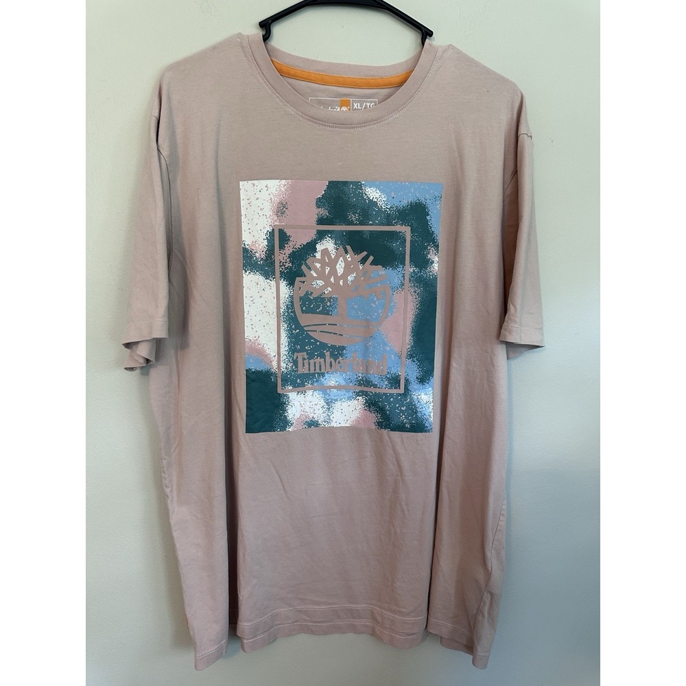 100% Organic Cotton Timberland Short Sleeve Logo Authentic Fit T-Shirt XL